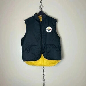 Vintage NFL Pittsburgh Steelers Logo Vest  Medium